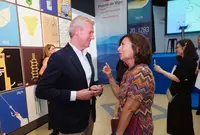 O presidente da Xunta, Alfonso Rueda, asiste á entrega de premios da 16º Edición da Bienal Internacional de Cartelismo Terras Gauda – Concurso Francisco Mantecón 2024. Peirao de Trasatlánticos, 21/6/24.