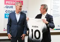 O titular do Goberno galego, Alfonso Rueda, visita a planta de Gerdau en Araçariguama para coñecer a colaboración de Russula, empresa de enxeñería galega, coa principal multinacional siderúrxica no Brasil. Araçariguama (Sao Paulo, Brasil), 21/11/24.