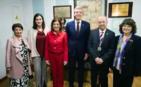 O presidente do Executivo autonómico, Alfonso Rueda, visita o Centro Gallego de Santander con motivo da súa distinción como socio de honra Centro Gallego de Santander (Santander), 03/04/25.