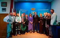 O presidente da Xunta, Alfonso Rueda, participa no acto do 69º aniversario do Lar Gallego de Sevilla. Lar Gallego  (Sevilla), 22/11/25.