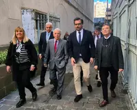 En Santiago Apostol-Calvo con directivos