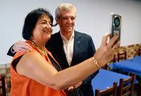 O presidente da Xunta, Alfonso Rueda, visita a asociaci&oacute;n Casa de Galicia de Las Palmas de Gran Canaria. Casa de Galicia (Las Palmas), 22/05/26.