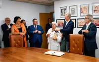O presidente da Xunta, Alfonso Rueda, visita a asociaci&oacute;n Casa de Galicia de Las Palmas de Gran Canaria. Casa de Galicia (Las Palmas), 22/05/26.