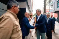 O presidente da Xunta, Alfonso Rueda, visita a asociaci&oacute;n Casa de Galicia de Las Palmas de Gran Canaria. Casa de Galicia (Las Palmas), 22/05/26.