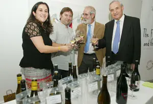 Pazos, Montoto, el periodista Paco Rivera y Ónega