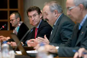 alberto nunez feijoo preside o plenario do consello da cultura galega
foto: ana varela