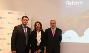 José Manuel Traba, Susana Rodríguez y José Ramón Ónega,