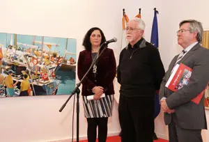 El pintor en la presentación