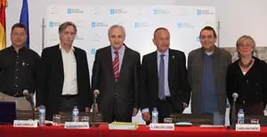 Enrique Díaz, Ángel Ferrero, José Ramón Ónega, Jorge Civis, Ramón Jiménez y Ana R. Barrena