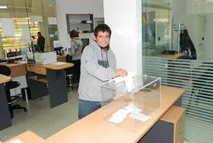 Votación en Bolivia (Santa Cruz de la Sierra)