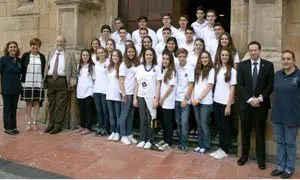 Programa Asi es Asturias.Foto familia