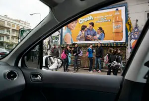 01/10/2013 - Buenos Aires (Argentina): Pictures of the city taken from the taxi window, for the reportage "Cities from a taxi. Tourism 3.0". DANIEL DUART.