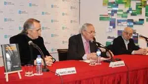 Neira, Ónega y Xiz en la presentación 