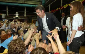 Mitin Feijoo en Argentina