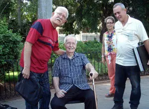 El bardo Manuel Álvarez y Francisco Blanco