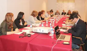 Un momento de la reunión