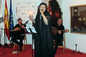 María do Ceo en un momento del concierto