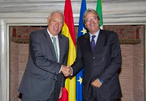 José Manuel García-Margallo con Paolo Gentiloni