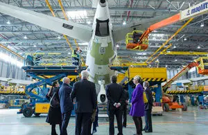 NOLSOM. Visita de la delegacion australiana a las instalaciones de AIRBUS en Getafe.
