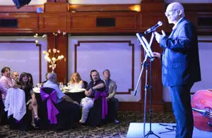 Alberto Arija en aniversario Casa de Palencia