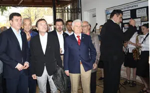 Olivos llegada del Conselleiro al Campo Galicia
