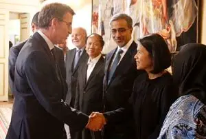 PAZO DE RAXOI
19,00 h.-  O presidente da Xunta, Alberto Núñez Feijóo, acompañado polo conselleiro de Economía, Emprego e Industria, Francisco Conde, recibirá os embaixadores de Asia- Pacífico que están de visita en Galicia. No salón nobre. 
foto xon crespo
06/07/17