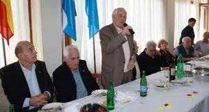 Presidente  Manuel García  durante la fabada