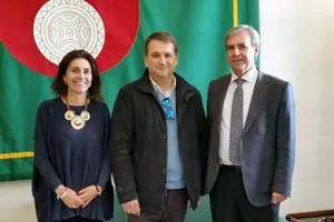 Consejero de Presidencia, Rafael De la Sierra, reunión del consejero con el presidente de la casa de Cantabria en Sevilla. 22 DICIEMBRE 2017 © Gabinete de prensa