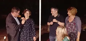 O teniente alcalde Antonio Martines entraga a einsigna de prata  a Concha poloa 25 anos de socio