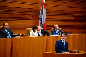 Mañueco, durante su discurso