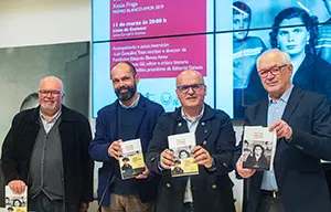 Presentación da novela gañadora do Premio "Blanco Amor" 2019.- Na sala de prensa do Pazo Provincial terá lugar a presentación da novela gañadora do Premio "Eduardo Blanco Amor" de novela longa 2019, Virtudes (e misterios), de Xesús Fraga. O acto contará coa participación do presidente da Deputación de Ourense, Manuel Baltar; do presidente da Editorial Galaxia, Antón Vidal Andión; do escritor e director da Fundación Eduardo Blanco Amor, Luis González Tosar; e do autor da novela gañadora, Xesús Fraga.