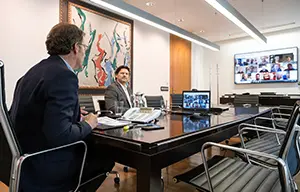 Feijóo Videoconferencia Exterior
