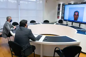 18,30 h.-     O vicepresidente primeiro e conselleiro de Presidencia, Xustiza e Turismo, Alfonso Rueda, reunirase co delegado da Xunta en Arxentina, Alejandro Pérez Dobarro. No Gabinete da Vicepresidencia Primeira. 
foto xoán crespo
22/02/2021