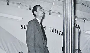 Velo en el homenaje a Castelao en Caracas en 1952