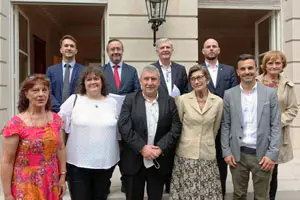 8 consejeros general electos junto a la Embajadora María Jesús Alonso y el Consejero Pedro Zarco