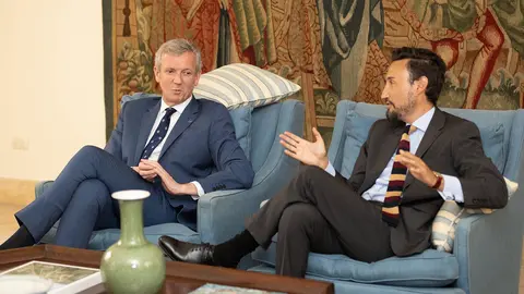 O presidente da Xunta, Alfonso Rueda, acude á recepción ofrecida polo embaixador de España en Panamá, Guzmán Palacios.