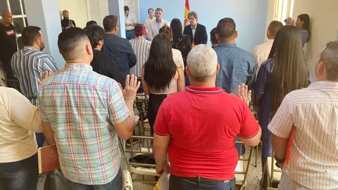 Jurando la nacionalidad en el Estado de Guarico (Venezuela) 
