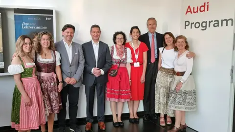 Miranda en el Audi Museum 1