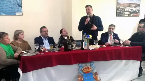José Tellez durante su intervención en la conmemoración del Día de la Emigración Canaria