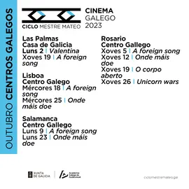 Cartel Ciclo Mestre Mateo Octubre