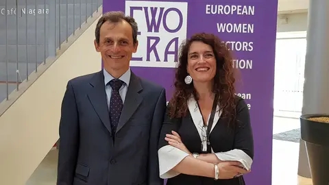 Pedro Duque y Eva Ortega