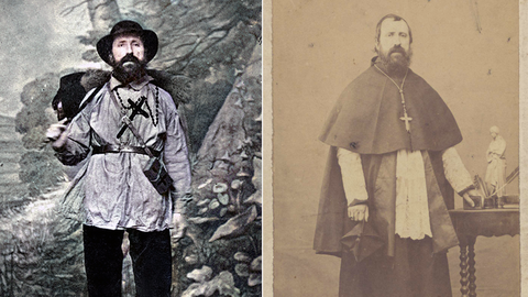 Retratos del viajero y abad Rosendo Salvado