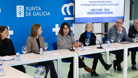 11,00 h.-          A conselleira de Economía e Industria, María Jesús Lorenzana, acompañada da directora xeral de Xuventude, Lara Meneses, asistirá á clausura do encontro de bolseiros do programa de internacionalización do Igape. No Edificio Fontán (monte Gaiás, s/n). foto xoán crespo 11,00 h.-          A conselleira de Economía e Industria, María Jesús Lorenzana, acompañada da directora xeral de Xuventude, Lara Meneses, asistirá á clausura do encontro de bolseiros do programa de internacionalización do Igape. No Edificio Fontán (monte Gaiás, s/n). foto xoán crespo
