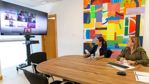 17:00 horas. Despacho de la consejera
La consejera de Presidencia, Justicia, Seguridad y Simplificación Administrativa, Isabel Urrutia, se reúne por videoconferencia con las Casas de Cantabria.
 23 MAYO 25 © Miguel De la Parra