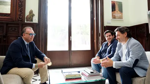 Rodríguez Miranda con Diego Bernal y Jorge Vázquez Calderón