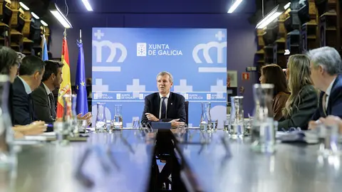 O titular do Executivo galego, Alfonso Rueda, presidirá a reunión do Consello da Xunta. Na biblioteca do IES Celso Emilio Ferreiro, no Mosteiro de San Rosendo (Celanova), 20/10/25.