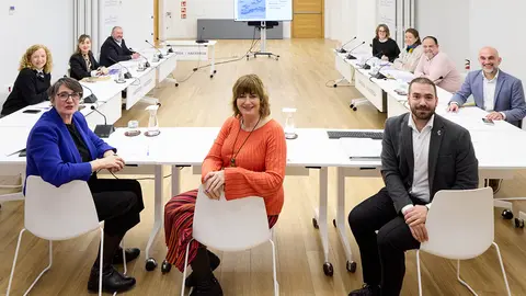 La vicepresidenta y consejera de Memoria y Convivencia, Acci&oacute;n Exterior y Euskera, Ana Ollo, participa en el Consejo de Comunidades Navarras en el Exterior. I&Ntilde;IGO ALZUGARAY / GOBIERNO DE NAVARRA