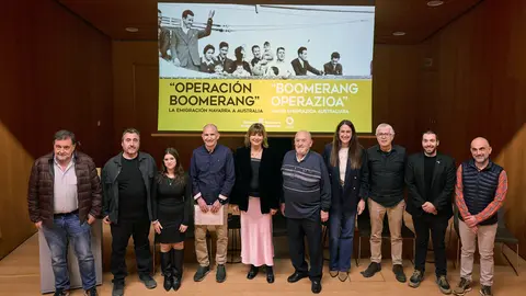 A* Jes&uacute;s Garzaron/Gobierno de Navarra 
F* 2026_02_25
T* Ana Ollo. Presentaci&oacute;n de la exposici&oacute;n web y archivo digital de &lsquo;Operaci&oacute;n Boomerang&rsquo; &ndash; La emigraci&oacute;n navarra a Australia
L* Sala Gola, Baluarte, Pamplona