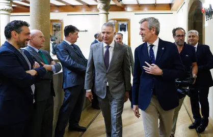 O titular do Executivo galego, Alfonso Rueda, asiste &aacute; inauguraci&oacute;n do Consulado Honorario de M&eacute;xico. Consulado Honorario de M&eacute;xico (Ourense), 10/06/26.