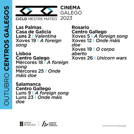 Cartel Ciclo Mestre Mateo Octubre